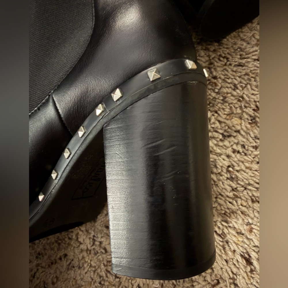 Charles by Charles David Black Dodger Studded Booties - Picture 8 of 11